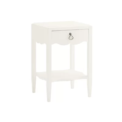Ivory Key 1 Drawer Nightstand
