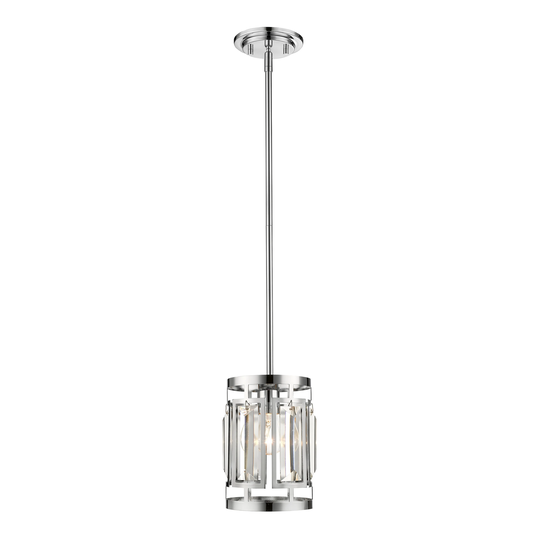 Avery Home Lighting Mersesse Chrome 1-light Pendant