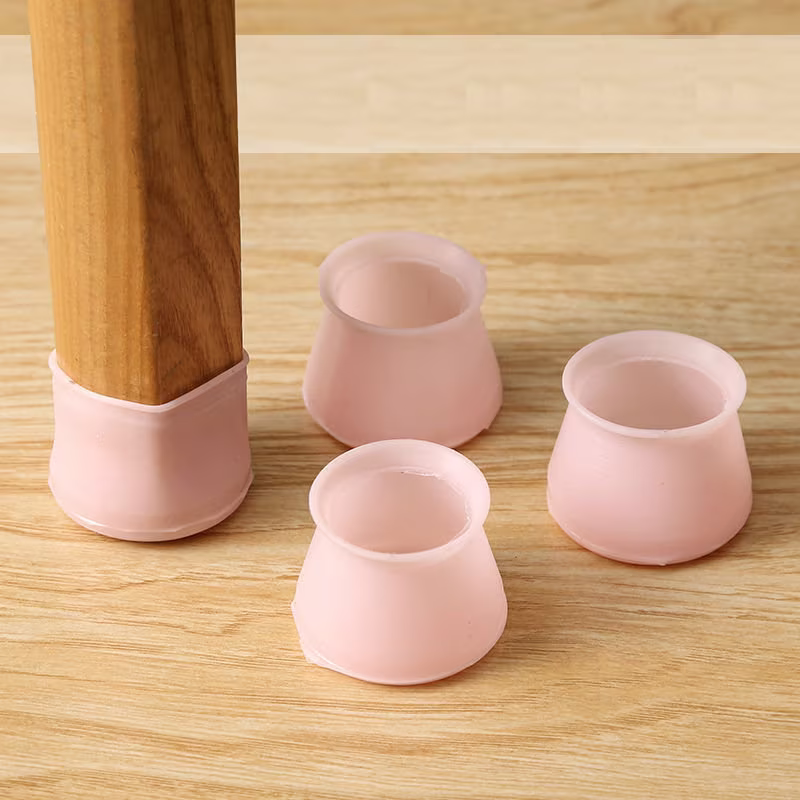 16Pc Silicone Chair Leg Felt Floor Protectors Cover, Fit Square Round Irregular Legs Caps Pads, Protect Your Floors Anti-Scratch