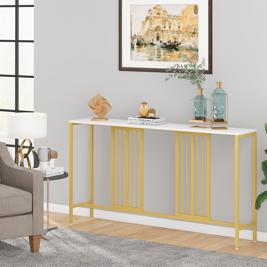 70.9 Inch Console Table Sofa Table, Narrow Long Entryway Table Hallway Table