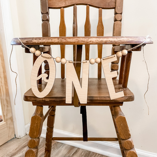 First Birthday High Chair Banner|One Highchair Banner|Wave Birthday|Big One