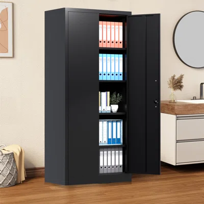 Kellsie 4 - Shelf Storage Cabinet