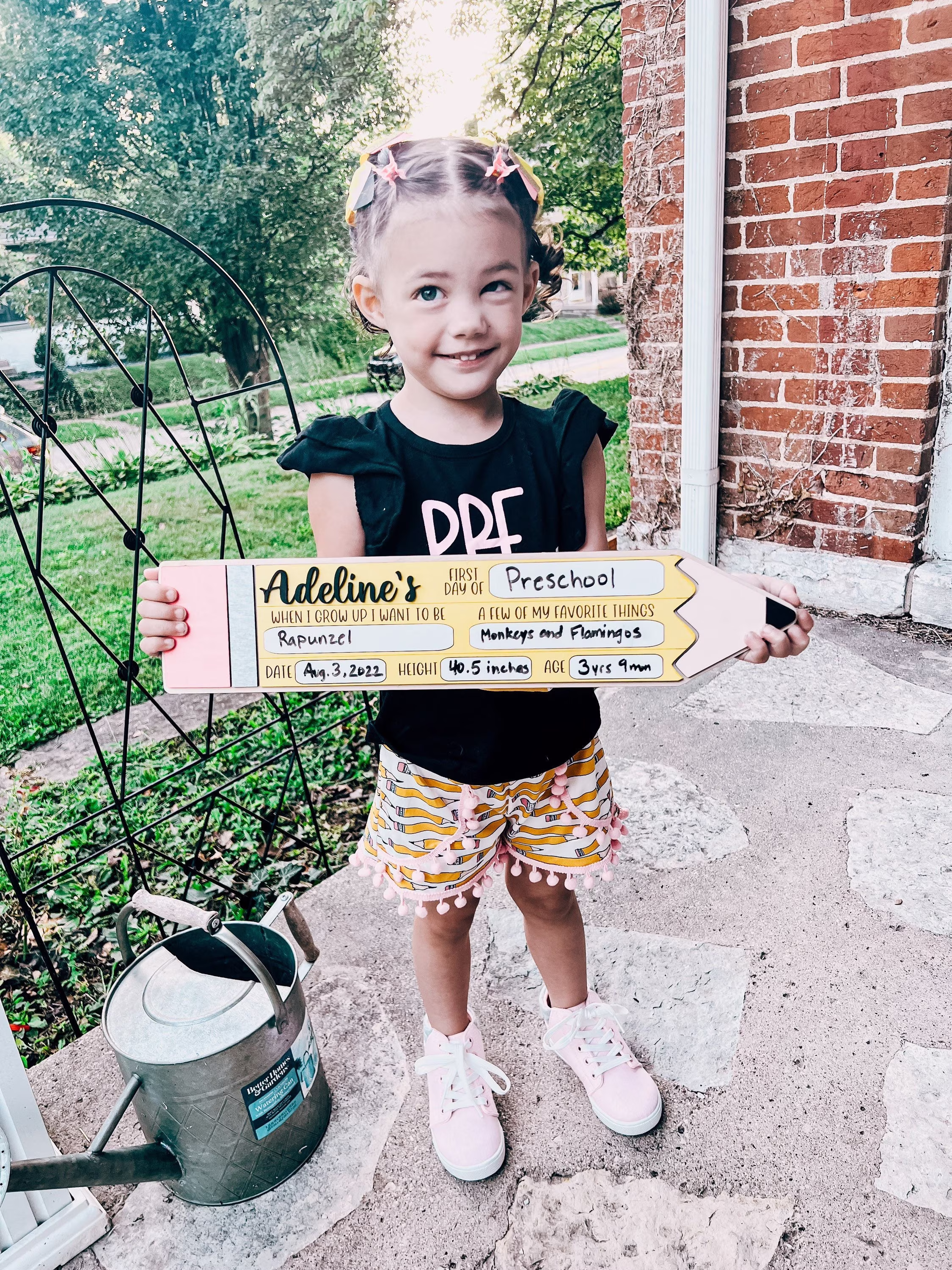 Back To School Pencil Sign, First Day Of Personalized Of Reusable Dry Erase Board 1st