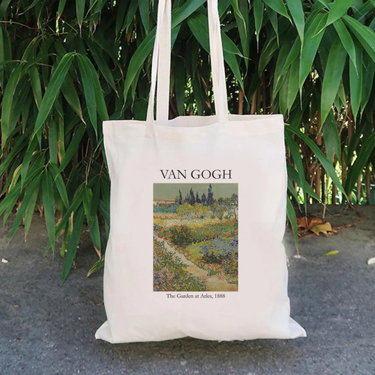 Mzshop - Van Gogh The Garden At Arles Art Tote Bag Classic Painting Shopping Artsy Gift For Artist