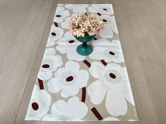 Marimekko Table Runner, Poppy Print Small Tablecloth, New Home Gift