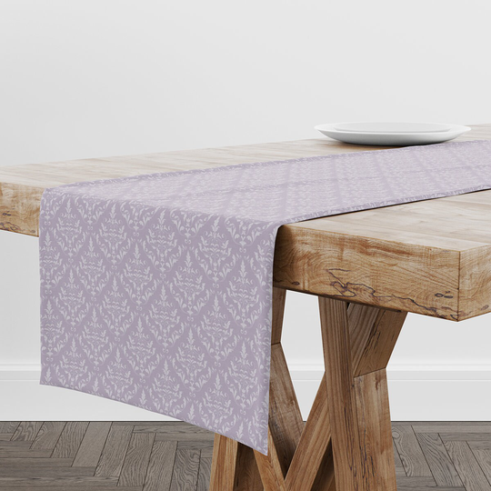Table Runner Purple Ornamental | Unique Design Decor High Quality Textile & Print Made in Eu