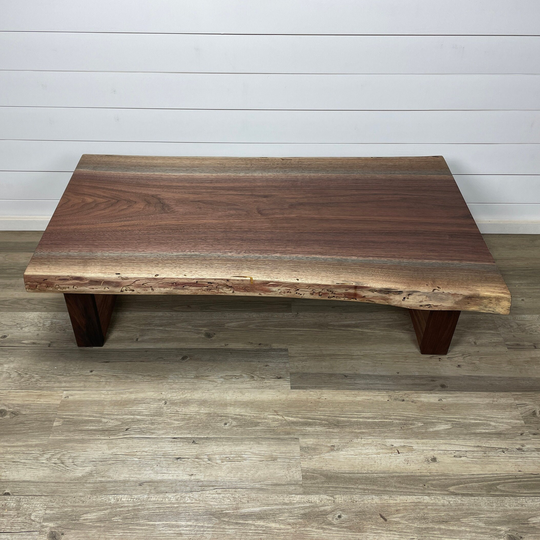 Walnut Coffee Table/Live Edge Handmade Custom