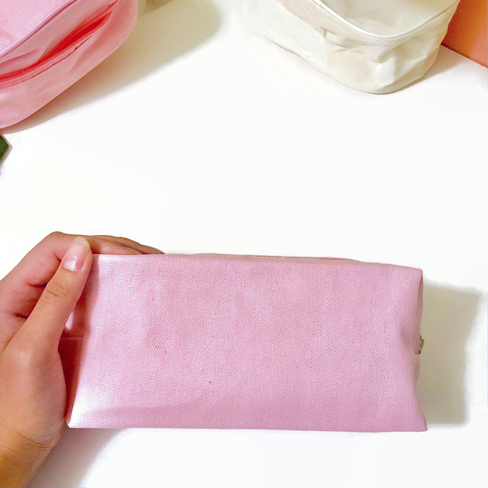 4 Pcs Blank Cotton Canvas Boxed Pouch - Cricut Supplies Shopping Arts & Crafts Date Ideas Personalized School Pencil