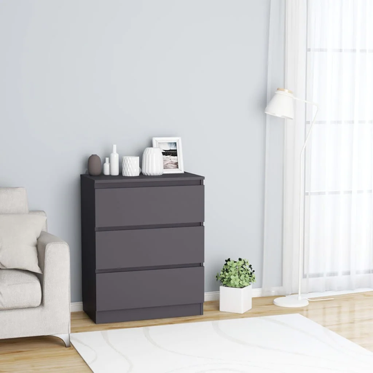 Sideboard Gray 23.6"x13.2"x29.9" Chipboard