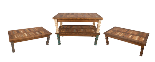 Reclaimed Wood Coffee Table-Western-Vintage Look-Rustic-Handcrafted-Solid Wood-Re Purposed-Unique-Gorgeous-Three Sizes-Four Leg Colors