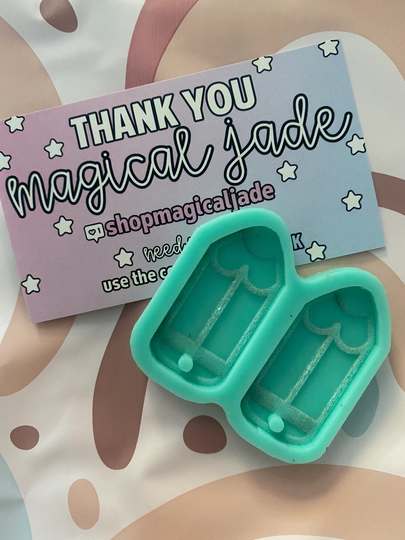 Pencil Earring Set Silicone Mold For Epoxy Resin Jewelry Teacher Gifts Molds Supplies Kawaii Crafting Casting