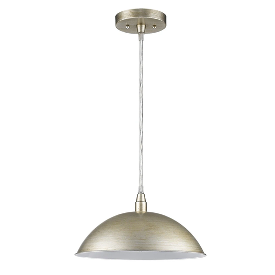 Layla 1-light/12-inch Washed Gold Pendant