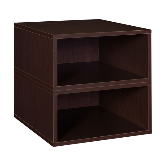 Noble Connect Storage Set- 2 Half Size Cubes- Truffle