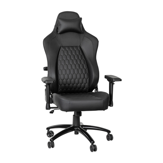Flash Furniture Gaming Chair with Pillow and Adjustable Lumbar Support - 28.75"Wx25.5"-46.5"Dx48.75"-51.25"H
