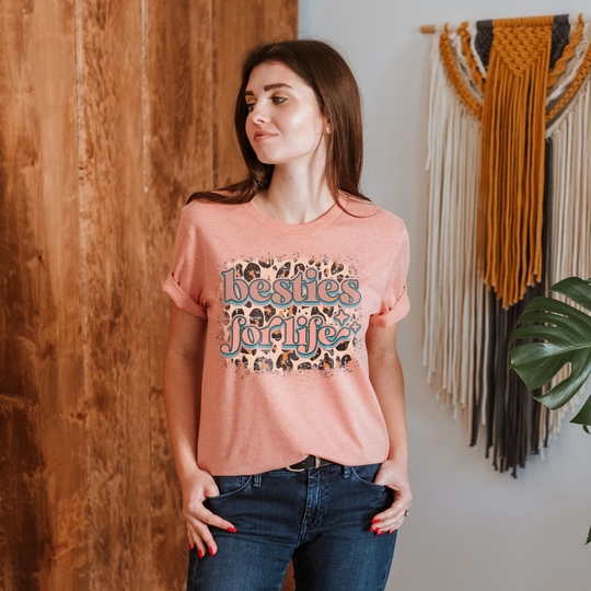 Besties For Life Shirt, Best Friends Shirt For Woman Matching Bff Team Squad Birthday Gift Forever Vacay Vibes Tee