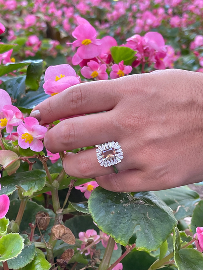 Color Changing From Pink To Green Zultanite Stone Silver Ring - Light Stone-925 Sterling For Women Her- Gift
