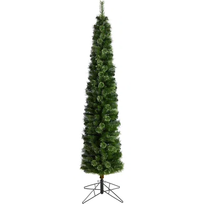 8' H Slender Green Realistic Cashmere Christmas Tree