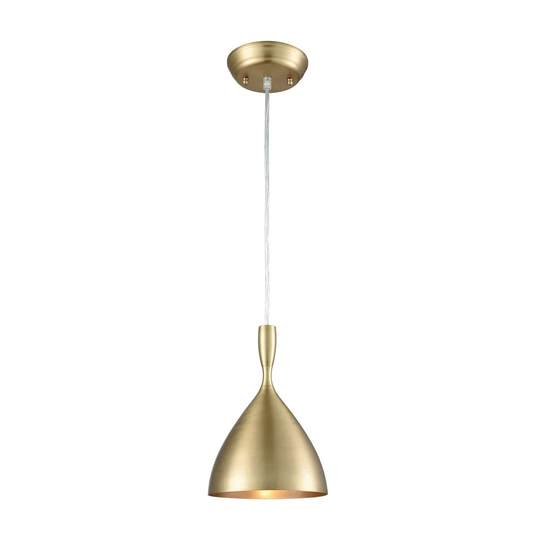 Gold Brass Single-light Pendant