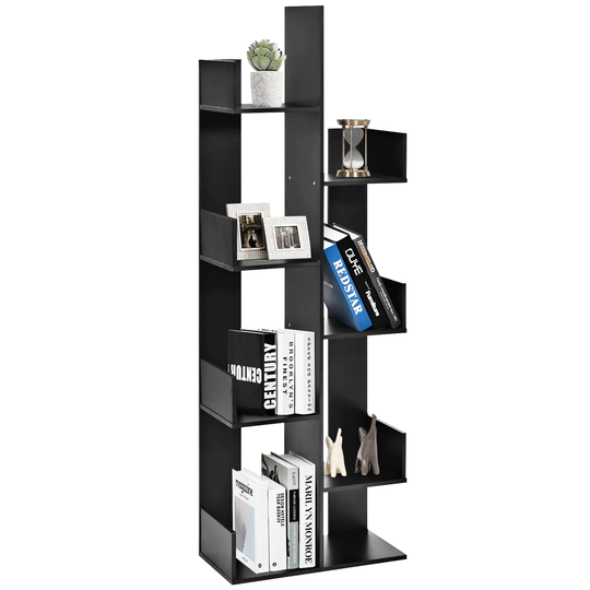 Stable 8 -Tier Display Standing Book Shelf for Living Room/Home/Office