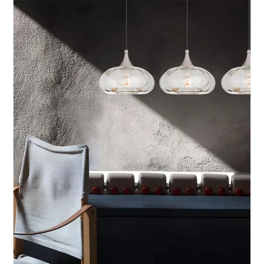 Livex Lighting Brushed Nickel Art Glass 1-light Mini Pendant - Silver