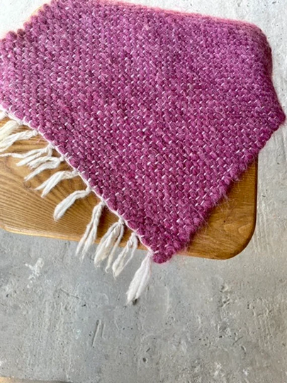 Purple Wool Chair Pad Seat Cover Woven Throw Saddle Stool Cushion Garden Dining Scandinavian Kitchen Decor