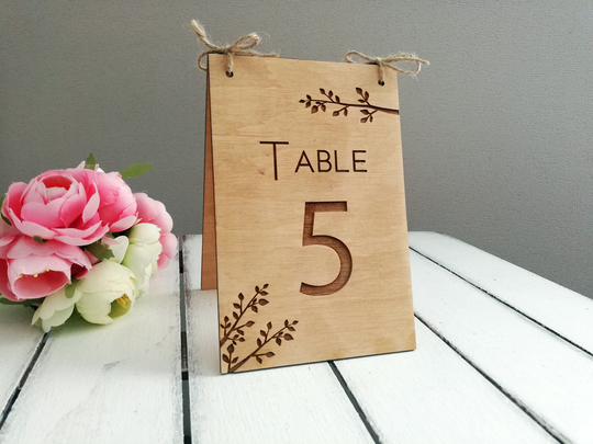 Table Number, Wood Standing Alone Table Numbers, Rustic Wedding Decor, Wooden Numbers
