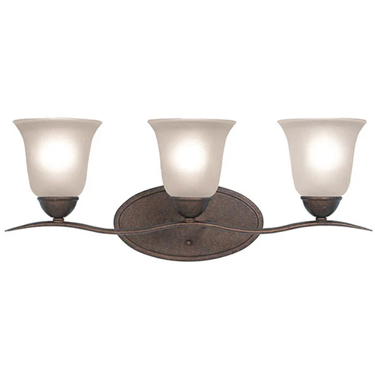 Woodbridge Lighting Beaconsfield 3-light Marbled Bronze Bath Bar