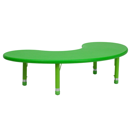 Delacora 35 Inch Wide Plastic Framed Adjustable Activity Table