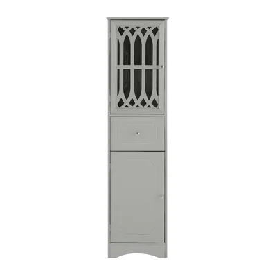 63.8" H X 16.5" W X 14.2" D Storage Cabinet