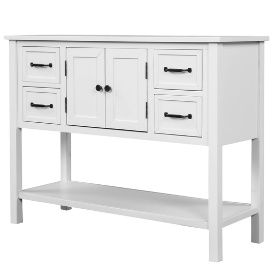 Modern Console Table Sofa Table for Living Room with 4 Drawe