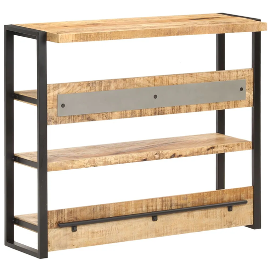 vidaXL Bar Table 47.2"x15.7"x39.8" Rough Mango Wood