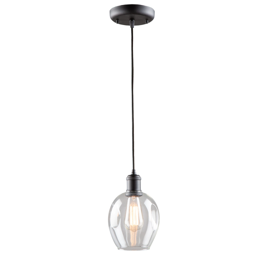 Artcraft Clearwater Pendant Light in Semi Gloss Black