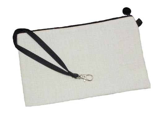 Sublimation Blank Cosmetic/Pencil Bag With Clip On Wrist Holder