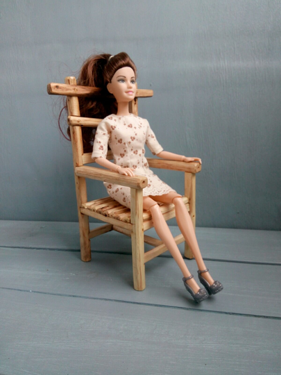 Scale 1 6, Branch Chair, Doll Furniture, Miniature