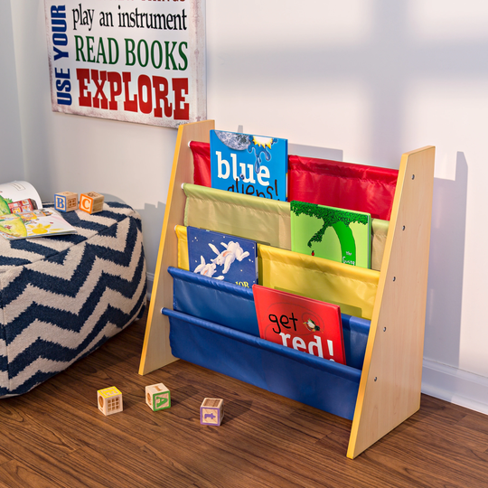 Kids Primary Colors 4-Tier Book Rack