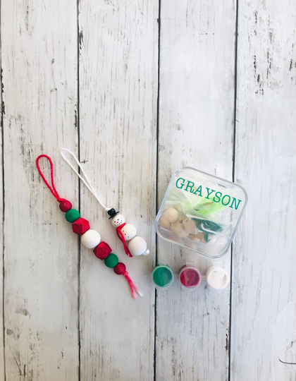 Diy Ornament Kit, Holiday Craft Christmas Craft, Kids Art Personalized Gift, Paint Kit For