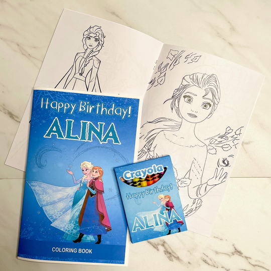 Ice Party Favors, Coloring Book, Crayons, Birthday, Activity, Birthday