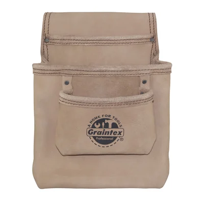 3-Pocket Natural Nail Tool Pouch