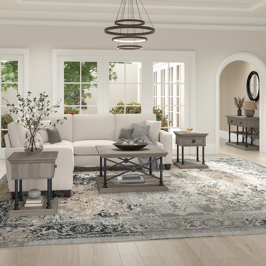 Coliseum Coffee Table with Console and End Tables by Bush Furniture