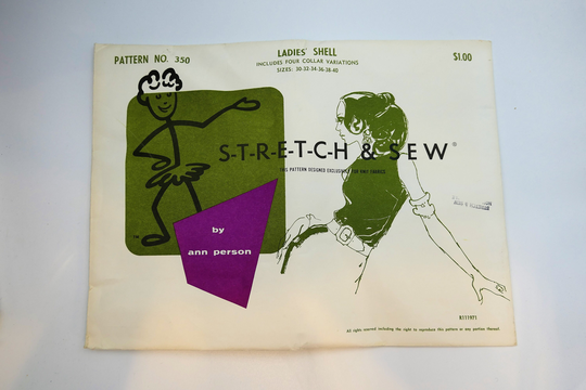 Vintage Ladies Shell/Top Sewing Pattern By Ann Person 350 | Sizes 30-32-34-36-38-40 Uncut