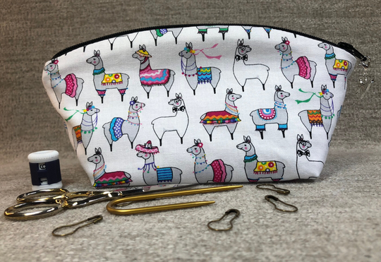 Llama Knitting & Crocheting Notions Bag