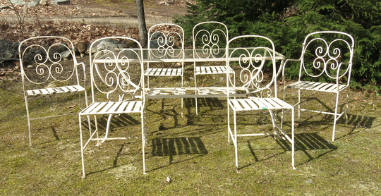Vintage French Garden Table & Chairs Local Pickup Only
