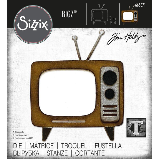 Sizzix Bigz Die Retro Tv, By Tim Holtz | 665371