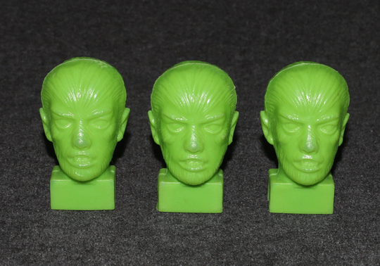 Universal Monsters 1964 Wolfman Pencil Sharpener Green Set Of 3 A