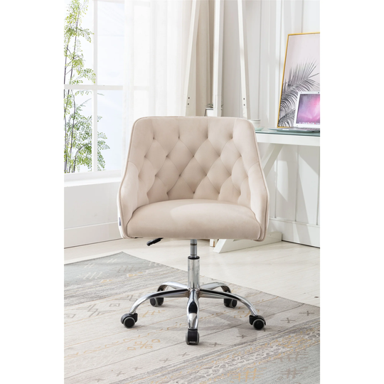 Velvet Swivel Shell Chair for Living Room Modern Leisure office Chair