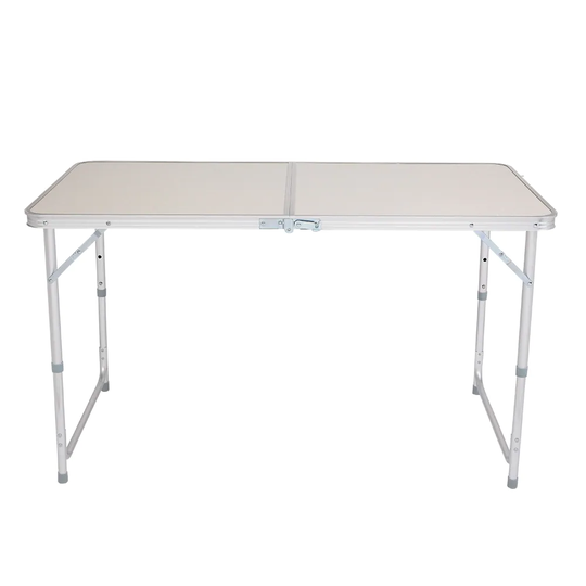 4Ft Portable Camping Table Multipurpose Folding Table White - 4Ft