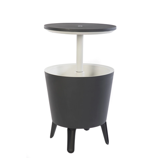 Keter Cool Bar Indoor Outdoor Patio Beverage Cooler and Bar Pop-Up Side Table