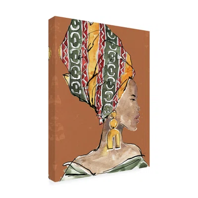 Anne Tavoletti 'African Flair V Earthy' Canvas Art