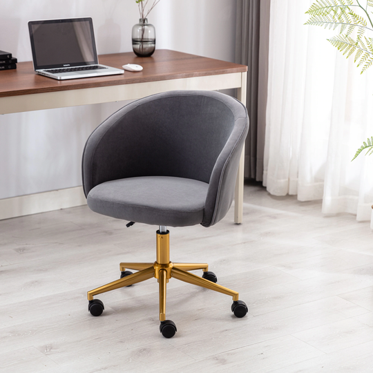 Velvet Adjustable Swivel Home Office Desk Chair