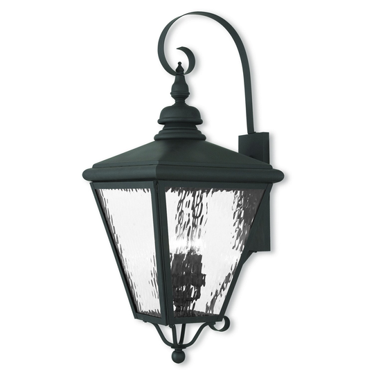 Giuseppe Lighting Four Light Outdoor Wall Lantern Cambridge Black - Exact Size
